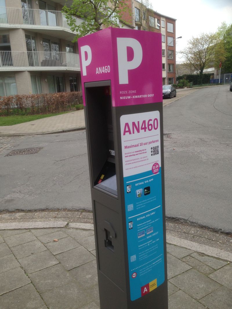 Parkeer automaat Marcel Auburtinlaan Berchem - Antwerpen