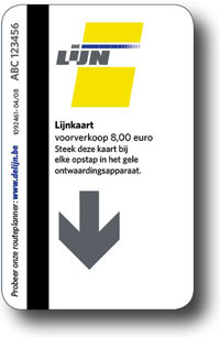 Ticket bus tram de lijn voorverkoop via internet